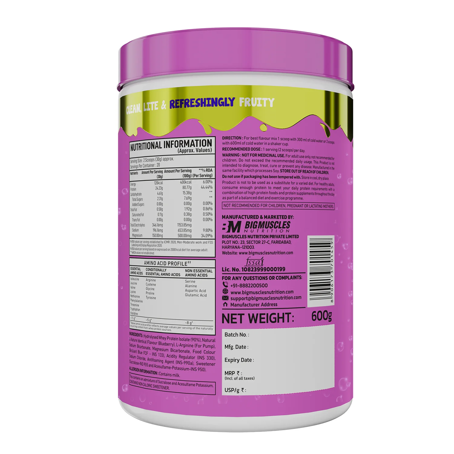 FIZZY WHEY BLUEBERRY + SHAKER - Image 12