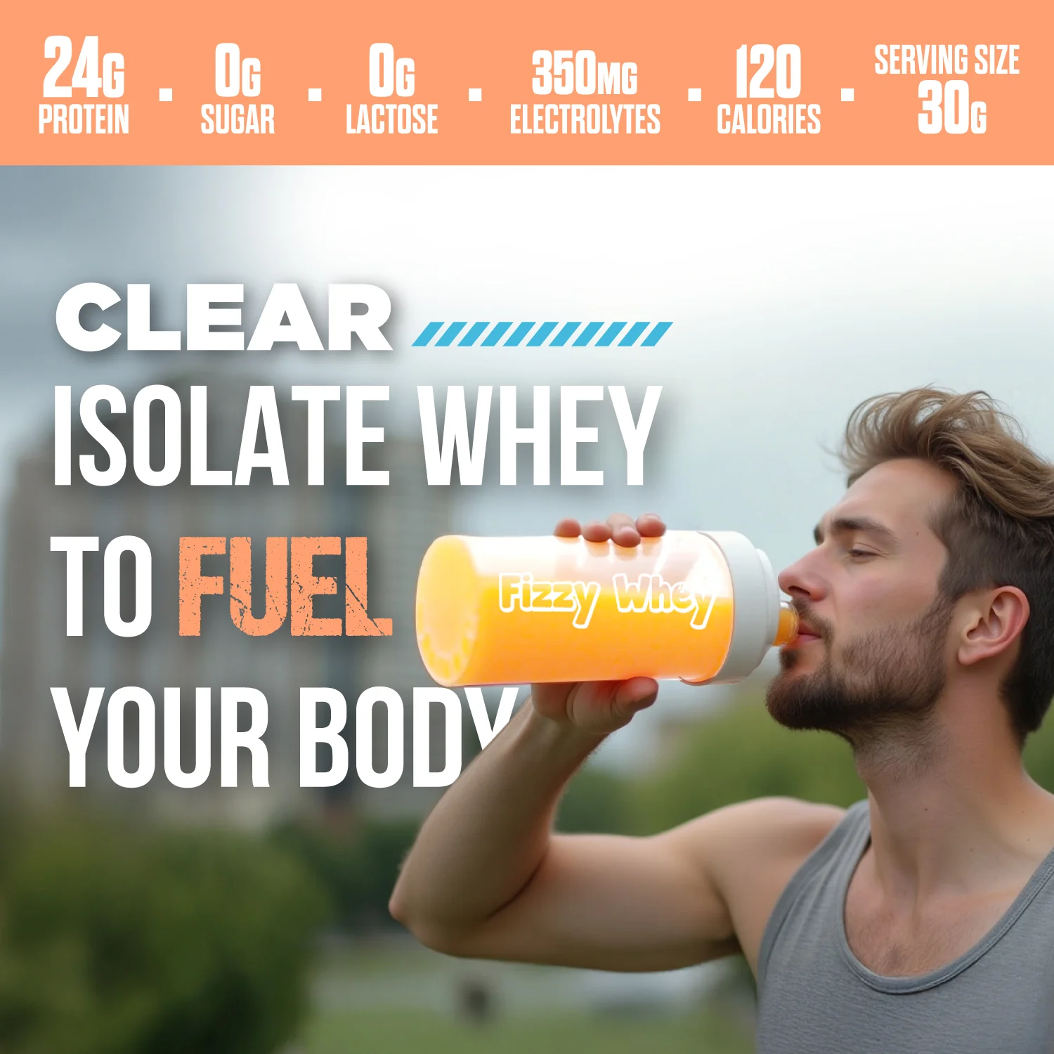 FIZZY WHEY ORANGE + SHAKER - Image 6