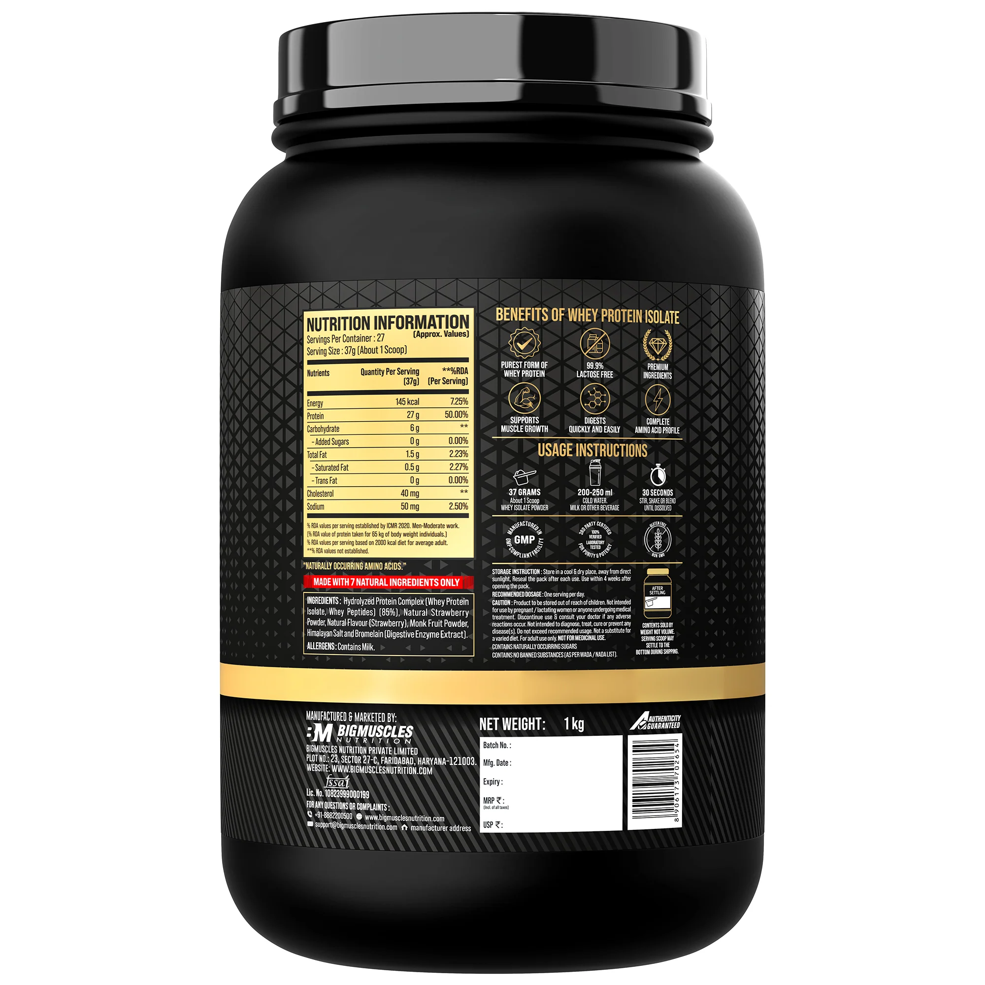Gold Whey Isolate + Free Tee - Image 20