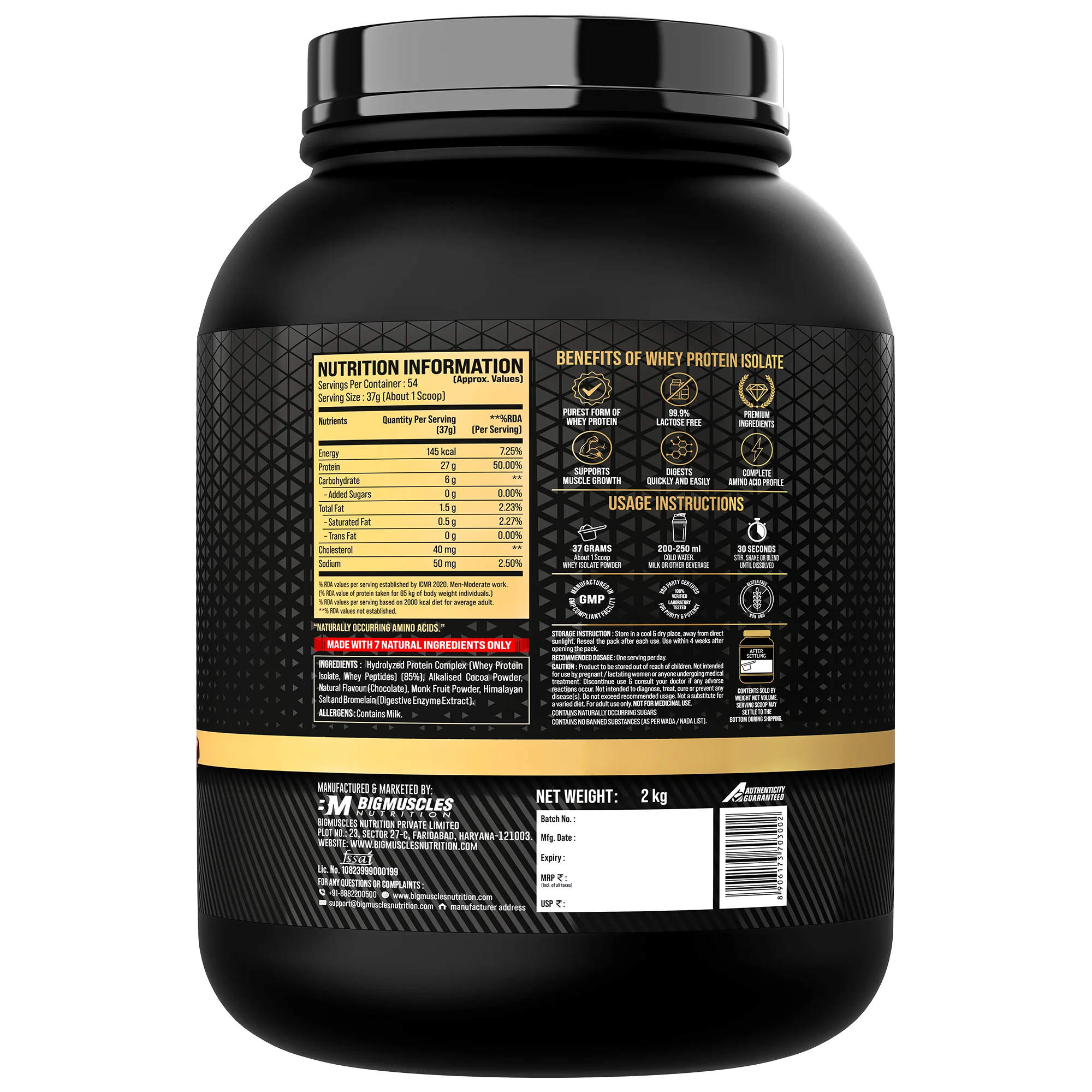 Gold Whey Isolate + Free Tee - Image 23
